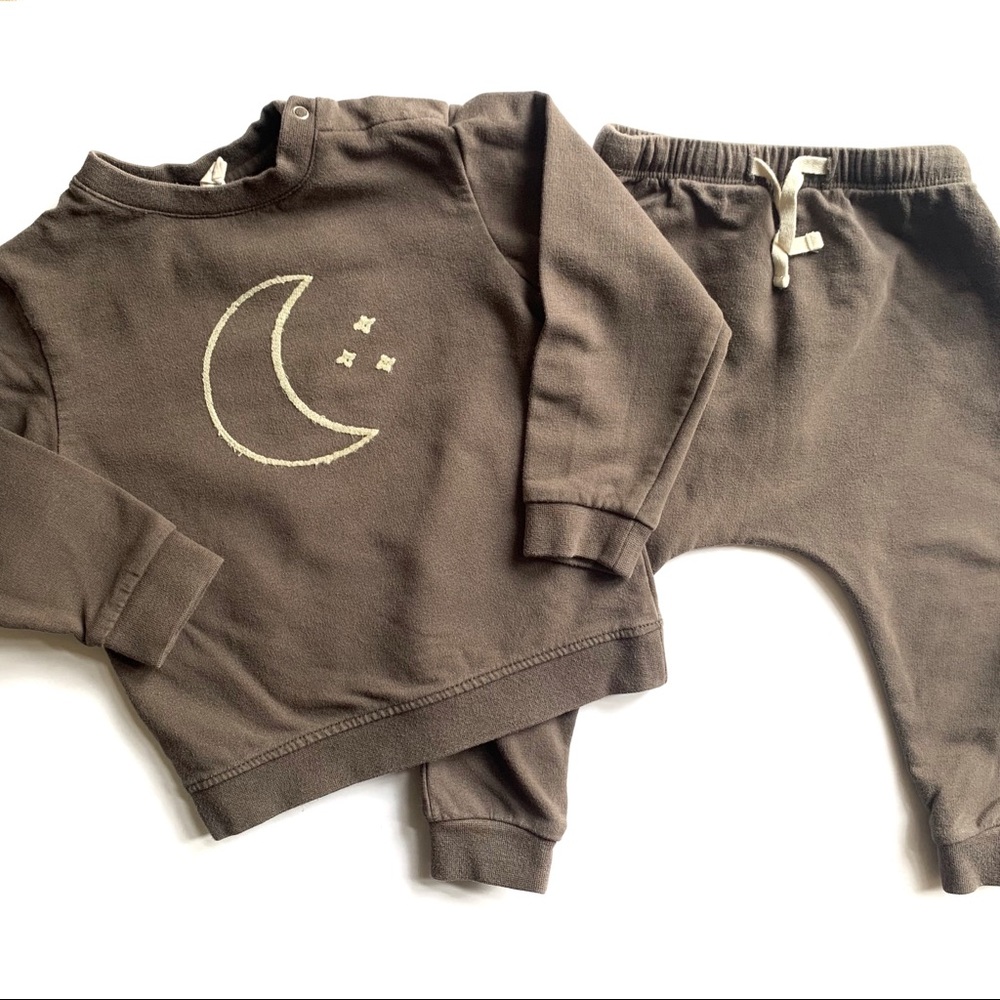 Matching set Quincy Mae - moon sweatshirt